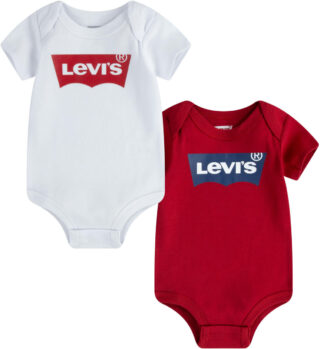 Levis Kids Kurzarmbody "BATWING 2PK BODYSUIT", (2 tlg.), UNISEX