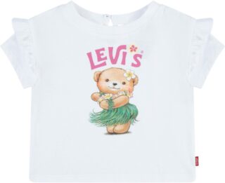 Levis Kids Print-Shirt "LVG HULA RUFFLE SHOULDER TEE", for Baby GIRLS