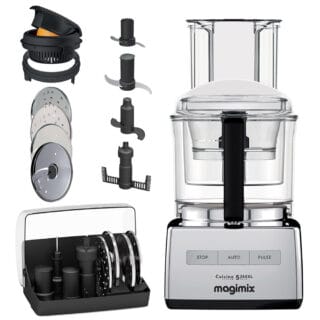 Magimix Küchenmaschine CS 5200 XL Chrom Hochglanz mit Zitruspresse