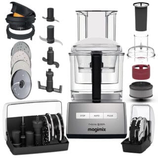 Magimix Küchenmaschine CS 5200XL Chrom Matt inkl. Kreative Küchen-Set Smoothie Kit XL