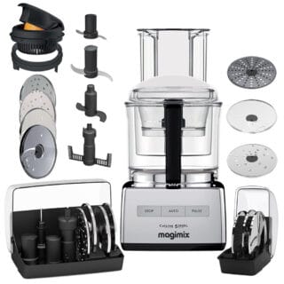 Magimix Küchenmaschine Premium 5200XL Chrom Hochglanz inkl. 3 Extra-Scheiben