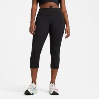 Nike Dri-FIT Fast Crop Tight Plus Size 1X Damen Schwarz - Laufhose für Komfort und Leistung