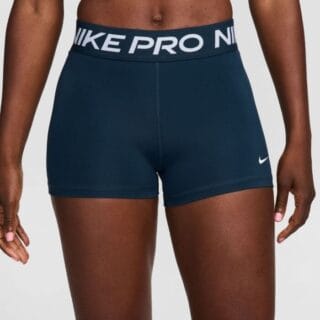 Nike Pro 365 3 Zoll Shorts Gr. L Blau für Damen - Kurze Tights für Training und Lauf