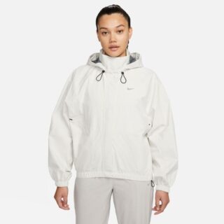 Nike Storm-Fit Swift Damenjacke Größe L - Weiß, wasserdicht & atmungsaktiv