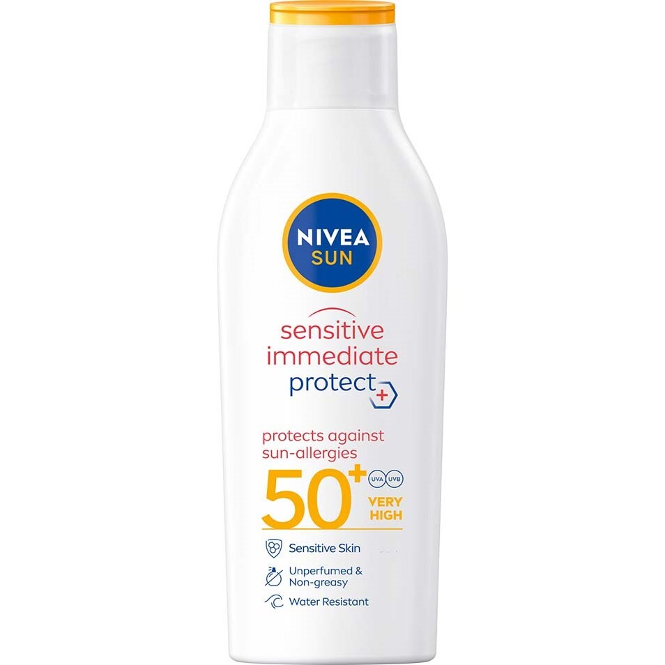 NIVEA SUN Sensitive Immediate Protect Sun Lotion SPF 50+ 200 ml