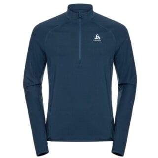 Odlo Midlayer 1/2 Zip Zeroweight Herren XXL - Blau, atmungsaktiv & leicht für optimale Performance