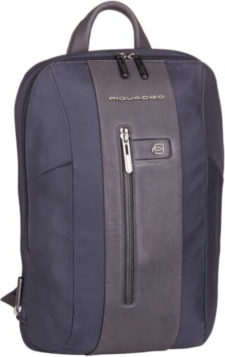 Piquadro Brief Slim Laptop Backpack 6383 in Navy (14 Liter), Rucksack / Backpack