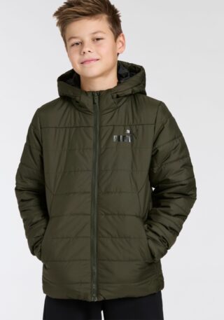 PUMA Winterjacke "ESS HOODED PADDED JACKET", mit Kapuze