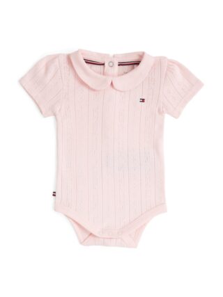 Tommy Hilfiger Body "ESSENTIAL POINTELLE BODY SS", in süßem Muster