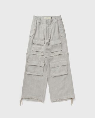 WASHED LINEN CARGO PANTS