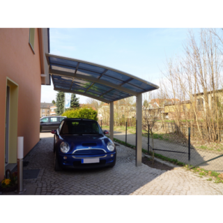 Ximax Einzelcarport 'Portoforte Typ 80 SC' edelstahlfarben 270 x 495 x 298 cm