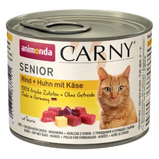 animonda Carny Senior 6 x 200 g - Rind, Huhn & Käse
