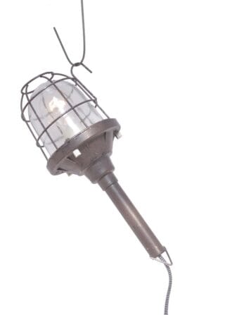 Design-Arbeitslampe mit Glasschutz "rostig"