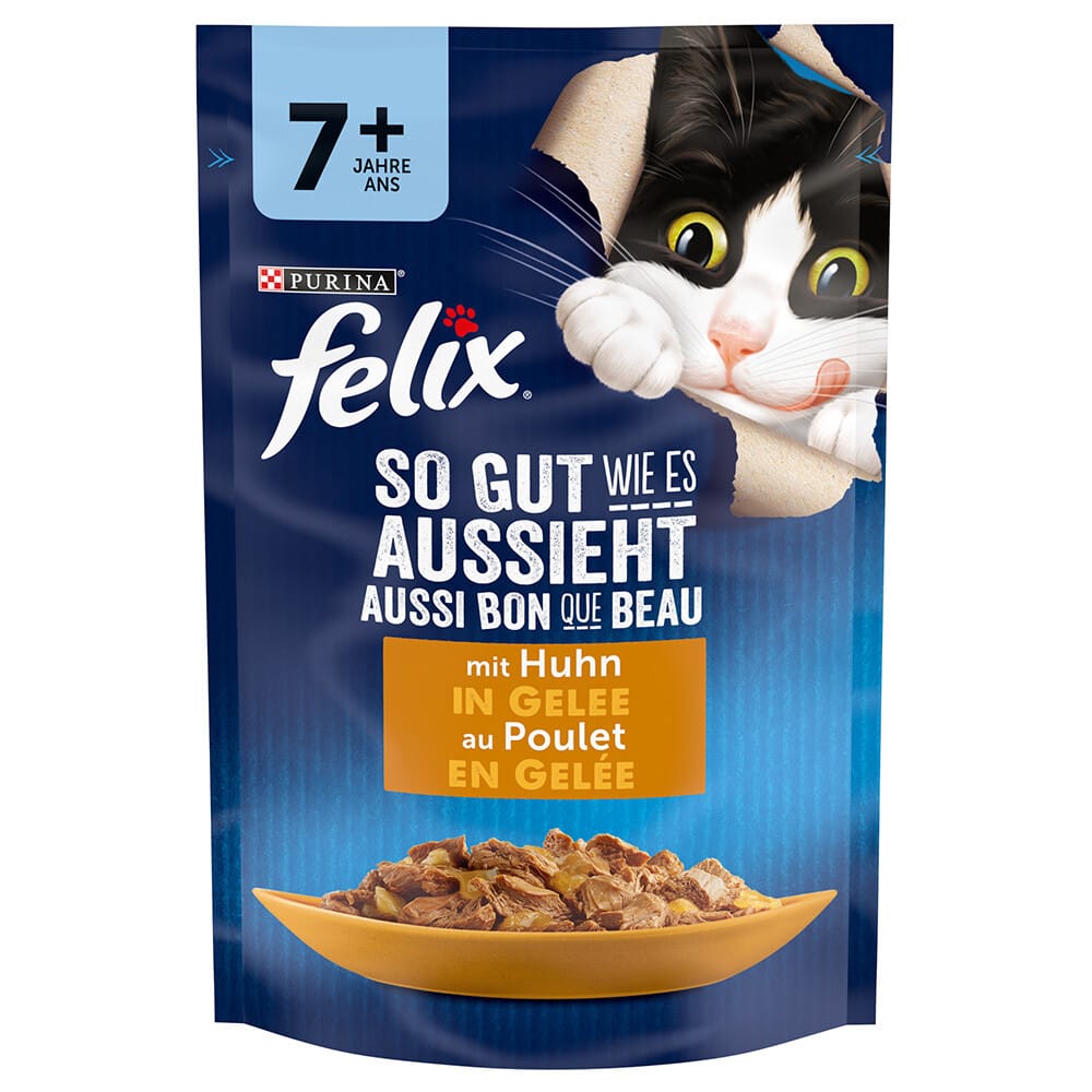 Felix "So gut wie es aussieht" Senior Pouches 26 x 85 g - Huhn