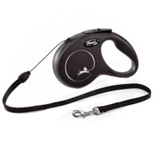 flexi New Classic Seil-Leine S schwarz, 5 m,