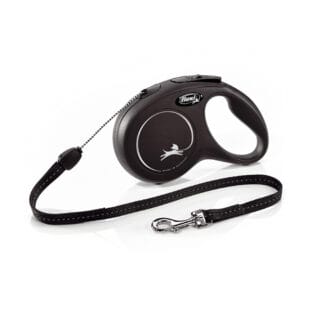flexi New Classic Seil-Leine S schwarz, 8 m,