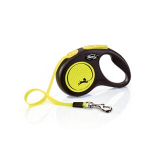 flexi New Neon Gurt-Leine, 5 m - Größe S: bis 15 kg
