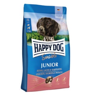 Happy Dog Supreme Sensible Junior Huhn, Lachs & Kartoffel - 10 kg
