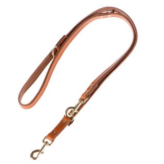 Heim Vorführleine Buffalo, cognac - 200 cm lang, 18 mm breit