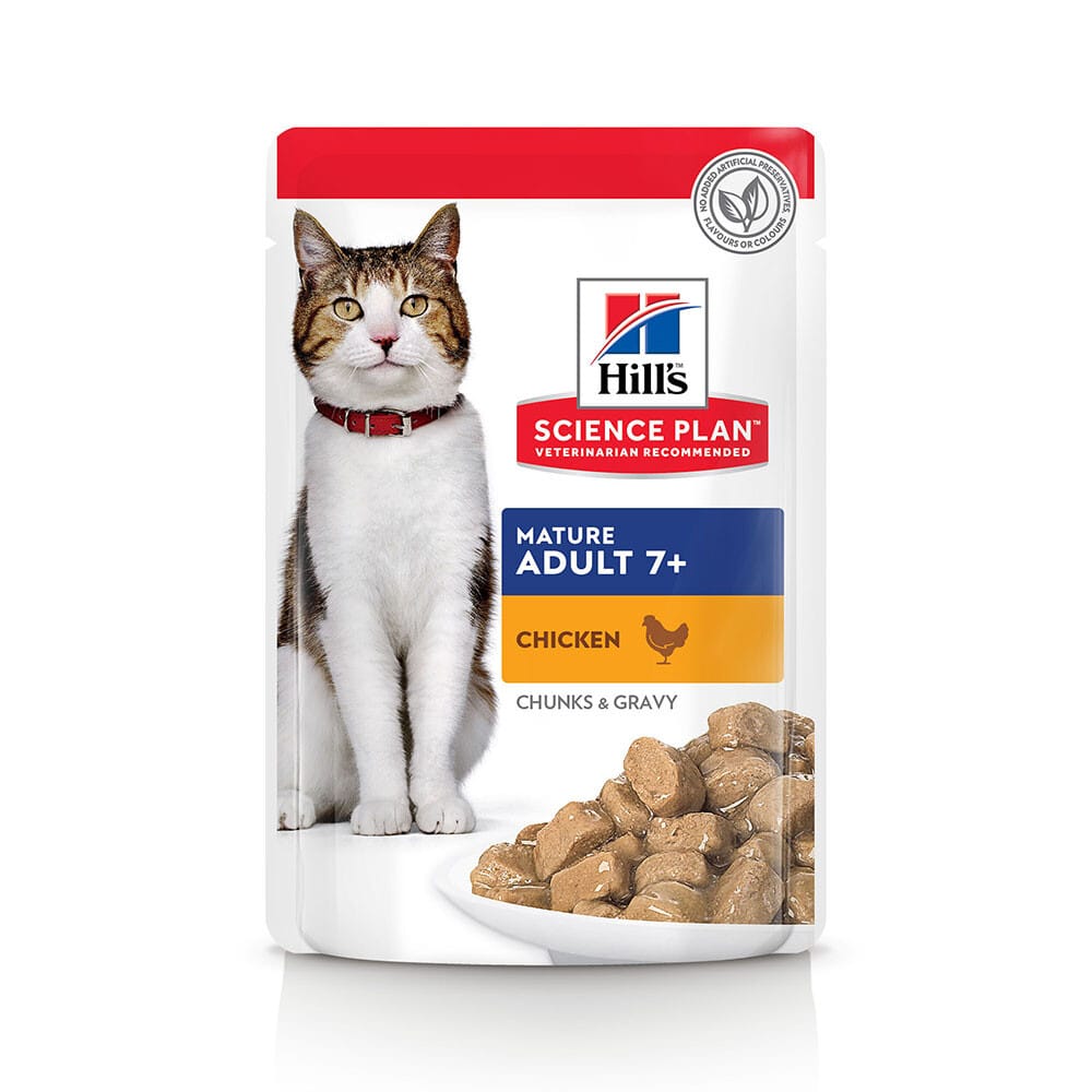 Hill's Science Plan Mature Adult 7+ Seefisch & Huhn - Huhn (12 x 85 g)