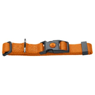 HUNTER Halsband London, orange - Vario Basic Größe M: 30 - 46 cm Halsumfang, 15 mm breit
