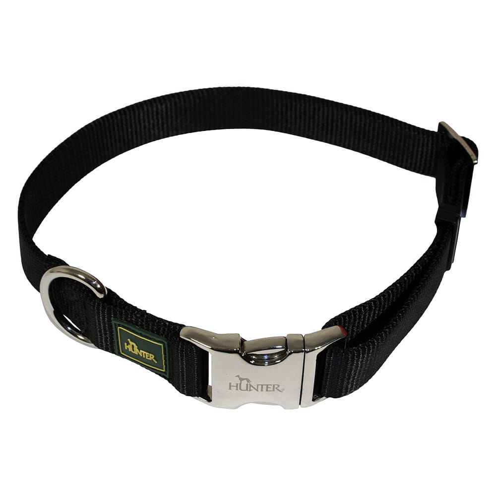 HUNTER Halsband Vario-Basic Alu-Strong, schwarz - Größe XL: 45 - 65 cm Halsumfang