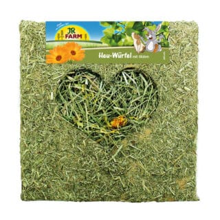 JR Farm Heu-Würfel mit Blüten - 450 g (groß)