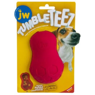 JW Tumble Teez Treat Toy - Größe M (⌀ 6,5 ), rot