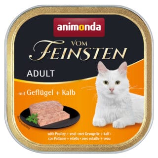 Megapack animonda vom Feinsten Adult 32 x 100 g - Geflügel & Kalb