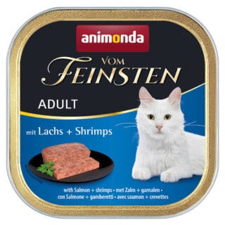 Megapack animonda vom Feinsten Adult 32 x 100 g - Lachs & Shrimps