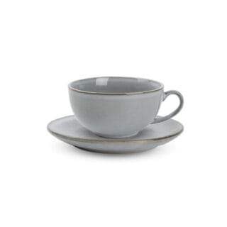 Tasse mit Untertasse Salt&Pepper Artisan Blue, 270 ml