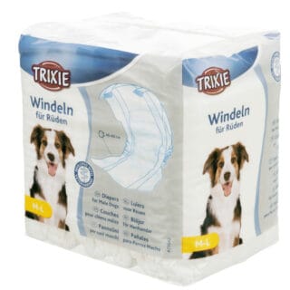 Trixie Windeln für Rüden - Größe M-L: 46-60 cm, 12 Stück