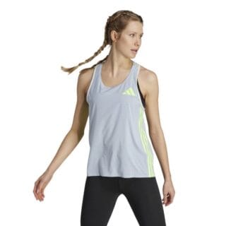 adidas Promo Tank Damen Gr. L - Blau | Sportliches Oberteil für Läuferinnen