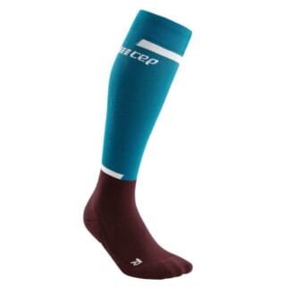 CEP The Run Socks Tall V4 Damen - Rot/Blau, Gr. 25-31 CM II, Laufstrümpfe für optimalen Komfort