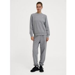 Hummel Pulse Sweat Crewneck Gr. L Grau Damen - Bequemer Pullover für Lauf und Training, ideal für aktive Frauen!