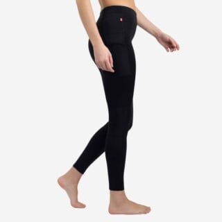Lipati Nimbo PM Tights Damen Schwarz - Größe XS, Hochwertige Laufleggings für Komfort und Performance