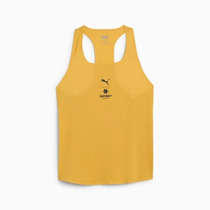 PUMA x SAYSKY Singlet - Damen Lauf-T-Shirt in dynamischem Design, Größe S/M, ideal für Training und Wettkampf
