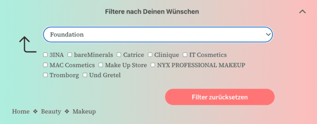 doobeedoo filtere nach deinen wünschen