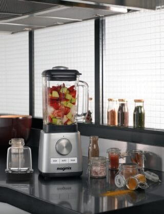 Magimix Power Blender Standmixer Chrom Matt