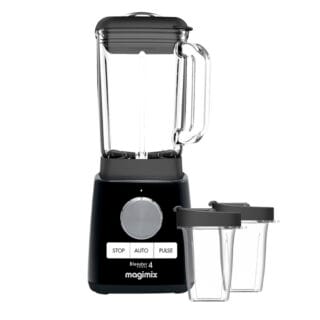 Magimix Power Blender Standmixer Schwarz + Gratis Juice Cups (2 Stück)