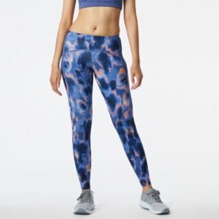 New Balance Printed Impact Run Tight Gr. XS Blau New Balance Printed Impact Run Tight Damen XS - Blau, Laufhose für optimale Performance