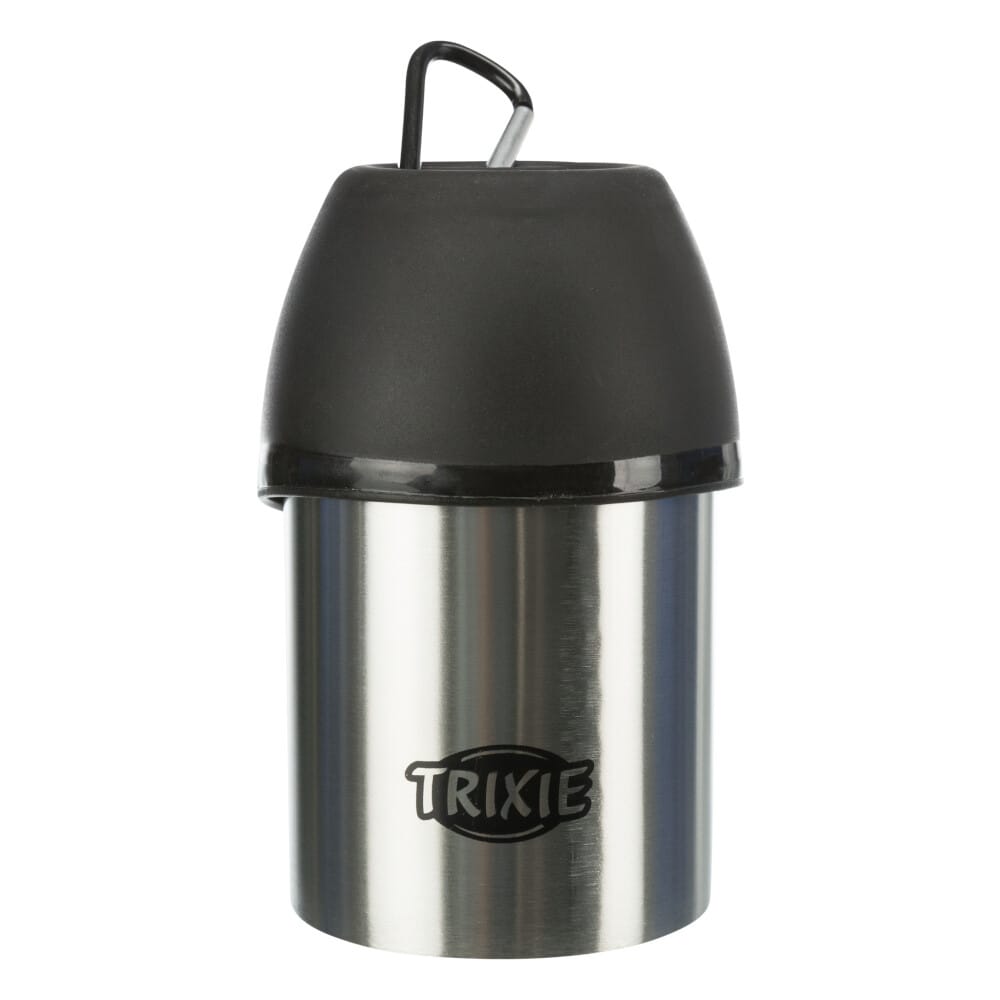 Trixie Friends on Tour Edelstahl-Flasche mit Trinknapf - 300 ml