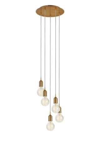 Bronx Deckenlampe Bronze 5 Lampen Runde