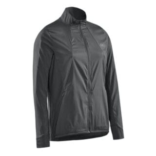 CEP Cold Weather Windbreaker Damen – Schwarz, leicht, winddicht für Lauftraining bei windigem Wetter