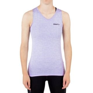 Craft Active Comfort V-Neck Singlet XS Damen atmungsaktives Lauf-Top in Vibrant Viola