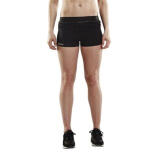Craft Shade Laufshorts L, leicht, atmungsaktiv, Schwarz/Champagner – ideal für schnelles Training und Komfort