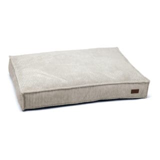Designed by Lotte Liegekissen Ribbed, hellgrau - ca. L 100 x B 70 x H 15 cm