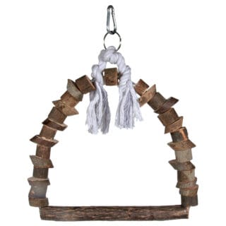 Trixie Vogelschaukel Natur - Größe S: L 21 x B 20 cm, Stange Ø 12 mm