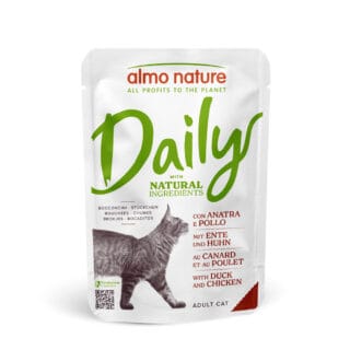 Almo Nature Daily Menu Pouch 6 x 70 g - Ente und Huhn