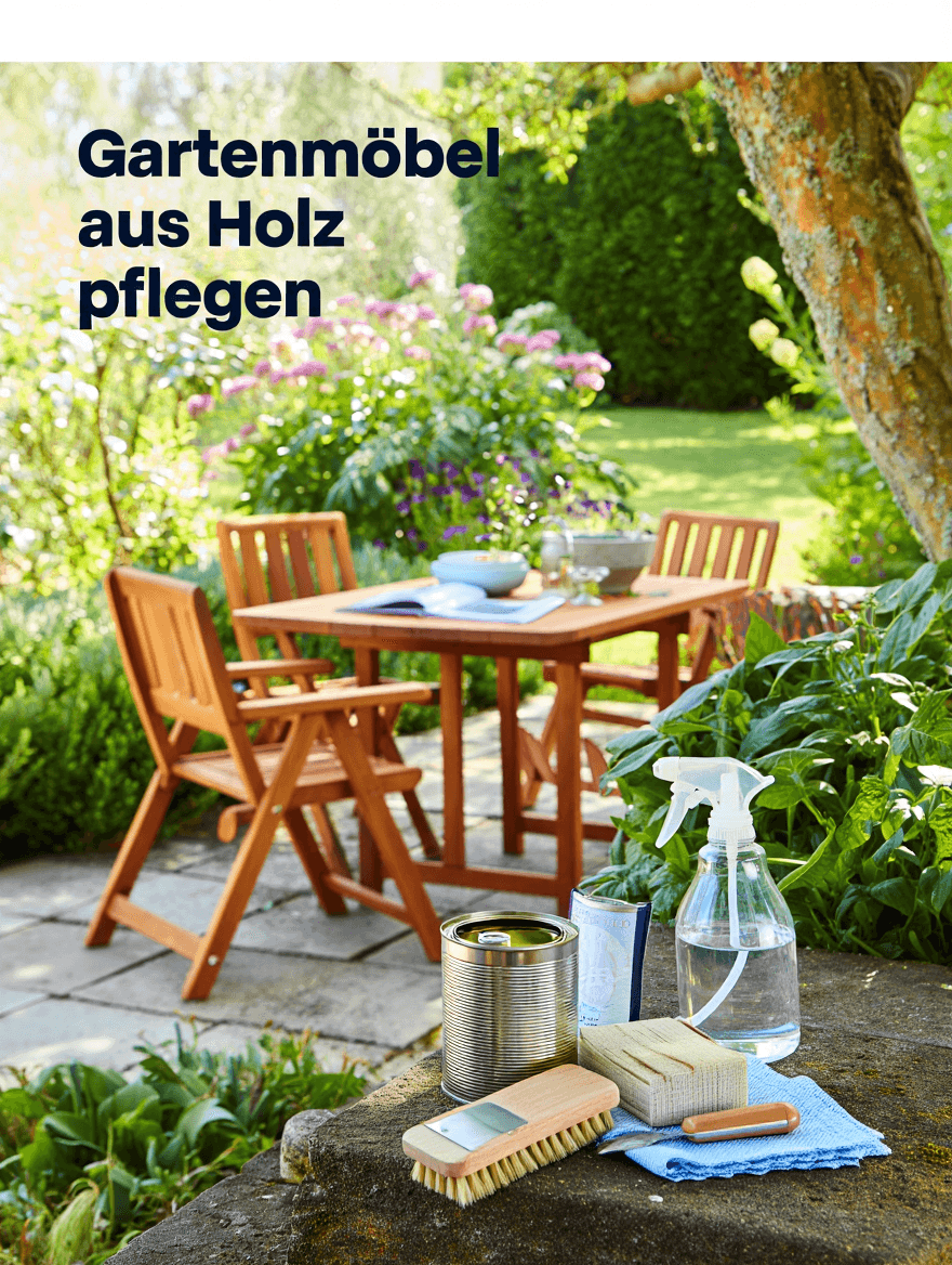 artikel garten gartenmöbel aus holz pflegen